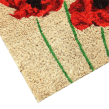 Eternal Poppy Coir Doormat