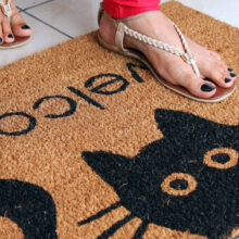 Meow Welcome Coir Doormat